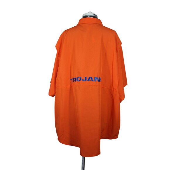 Pro Edge NCAA Virginia State Trojans button down short sleeve performance shirt - Picture 3 of 11